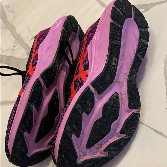 ASICS Women's Black and Purple Athletic Shoes - Picture 6 of 6